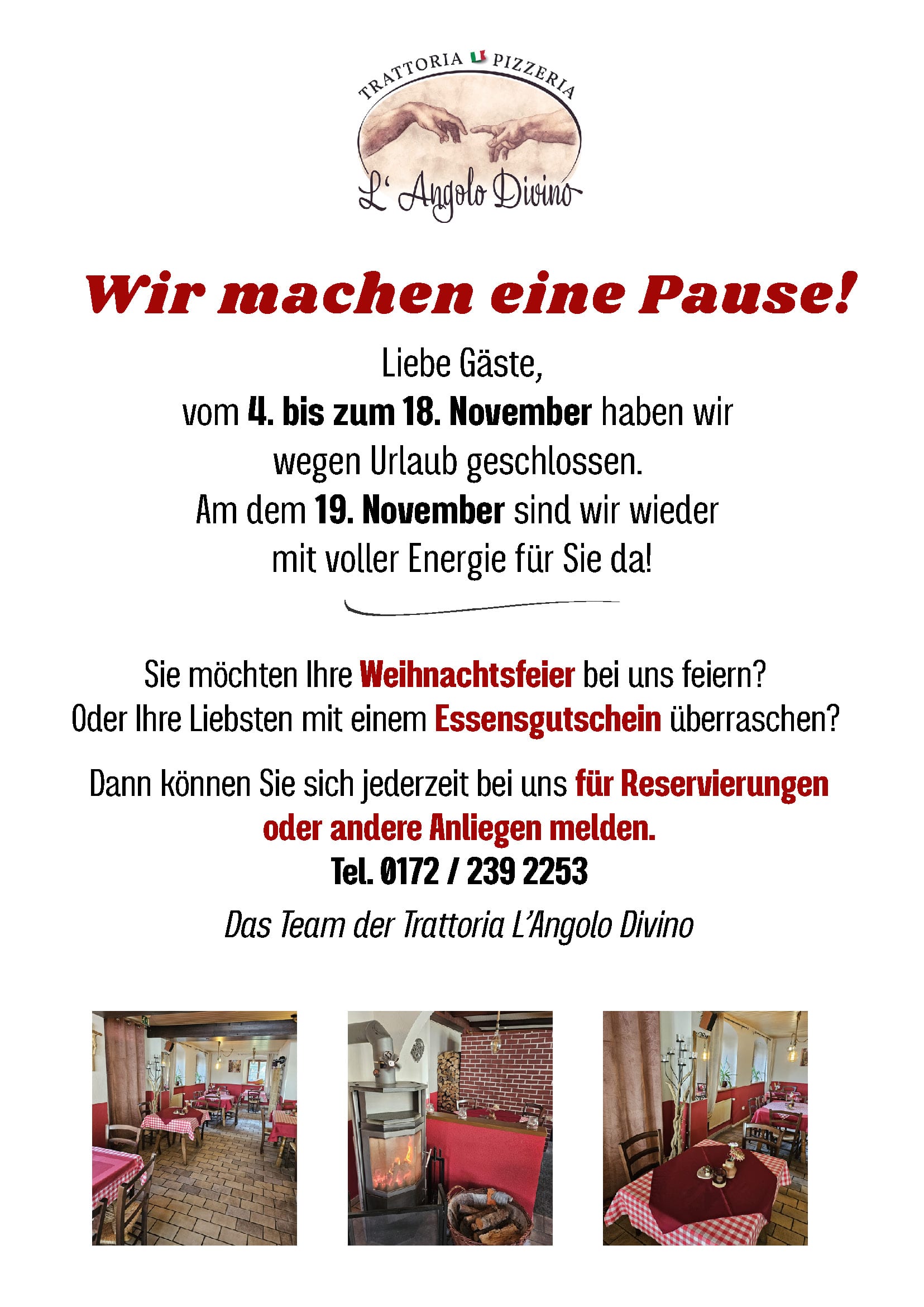 Betriebsferien
